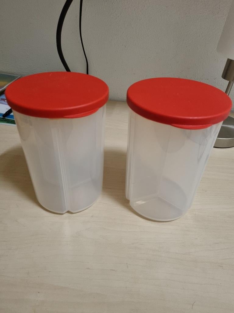 2Tupperware bewaarbus 3 vaks, Ophalen of Verzenden