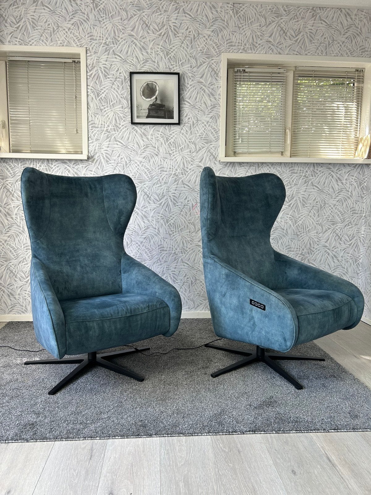 Set van 2 prominent elektrische relax fauteuils, Modern, Comfortabel, Onbekend, 75 tot 100 cm, Ophalen of Verzenden