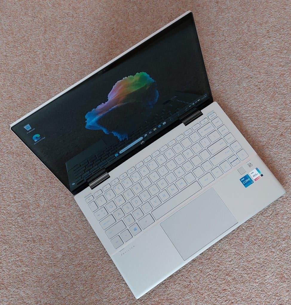 HP Pavilion x360 laptop 14" zilver, full HD, touchscreen, Computers en Software, Windows Laptops, Ophalen, 2 tot 3 Ghz, Qwerty