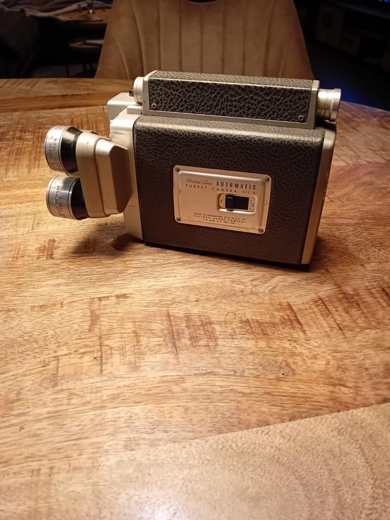 Vintage Kodak Cine Automatic Turret Camera 8mm, Ophalen of Verzenden, 8mm, Camera