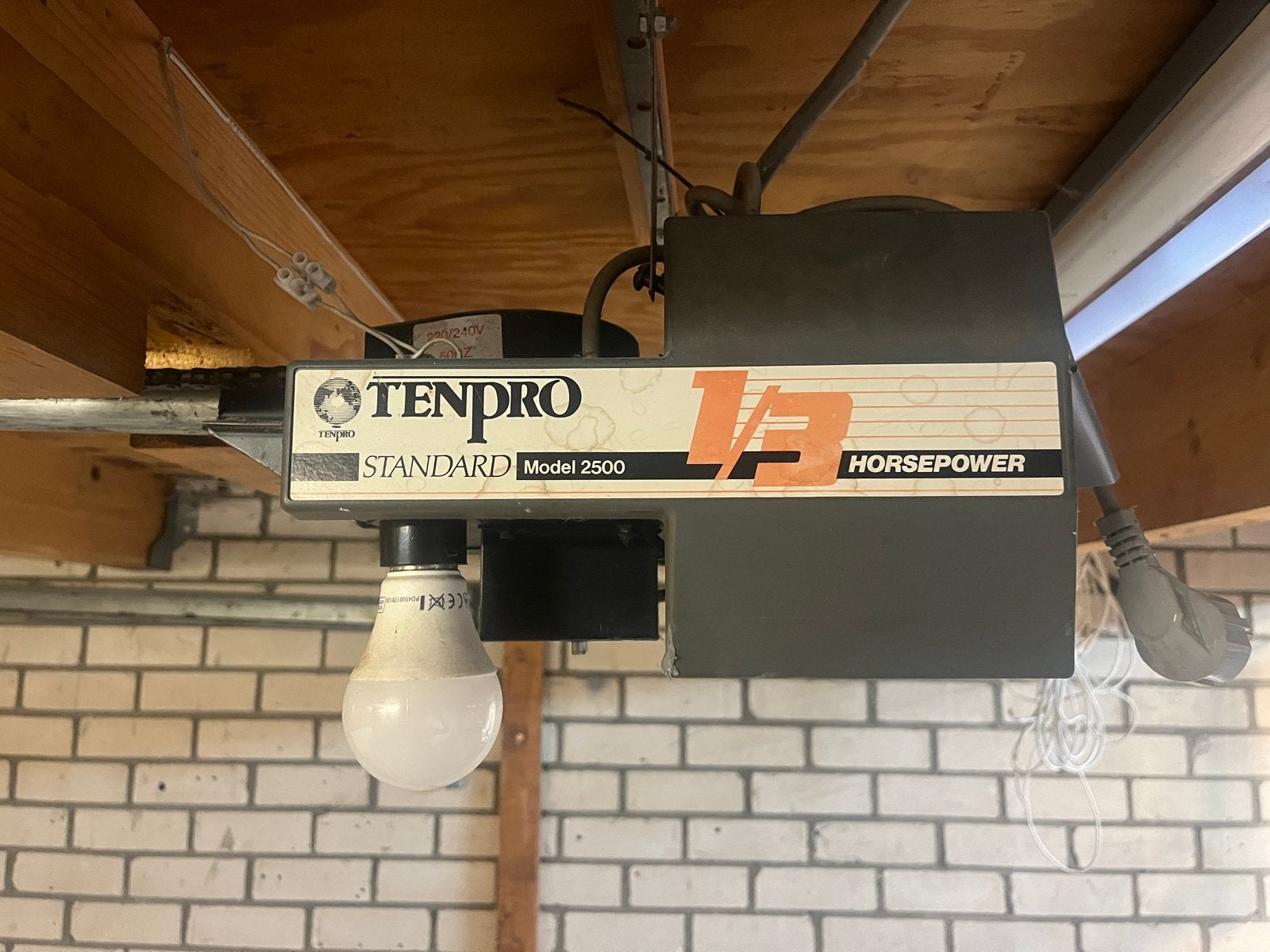Garagedeuropener Tenpro Standard Model 2500, Ophalen, Gebruikt, Garagedeur