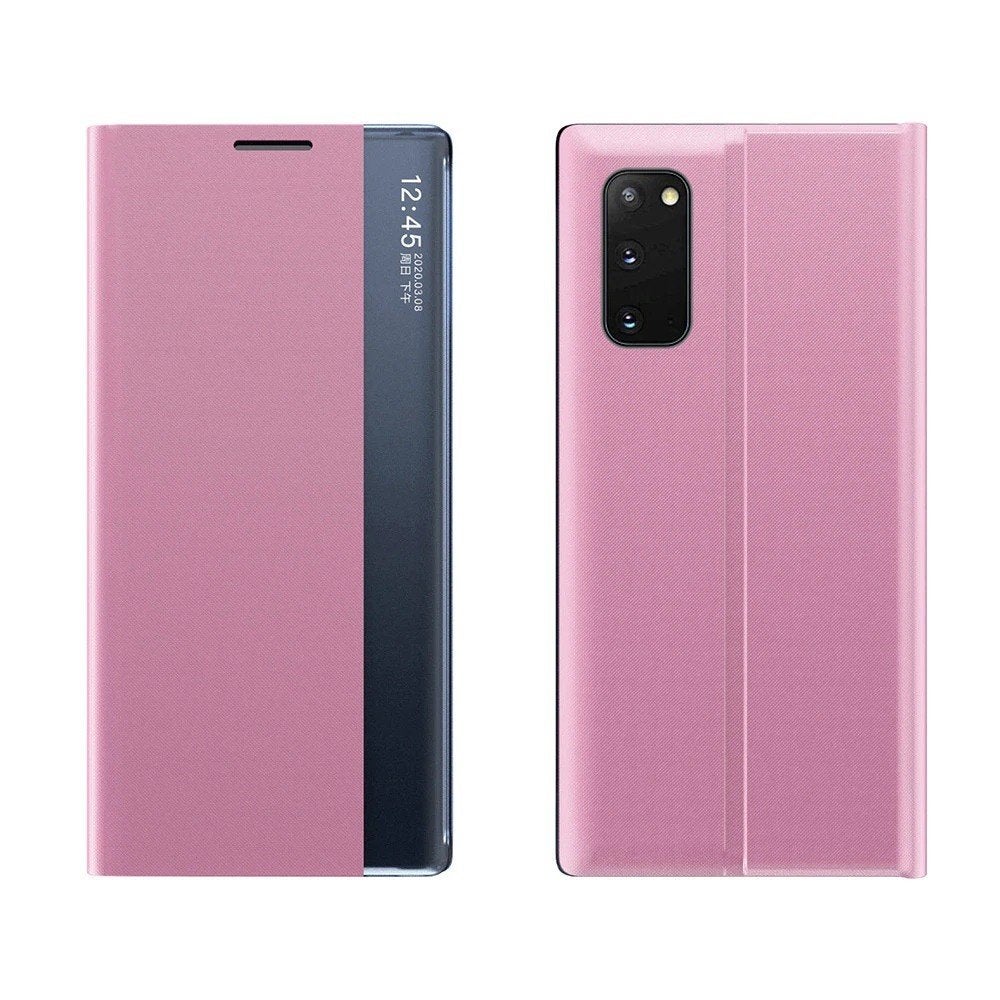 Smart Clear View Cover Set voor Galaxy S20 _ Roze, Verzenden, Nieuw, Hoesje of Tasje