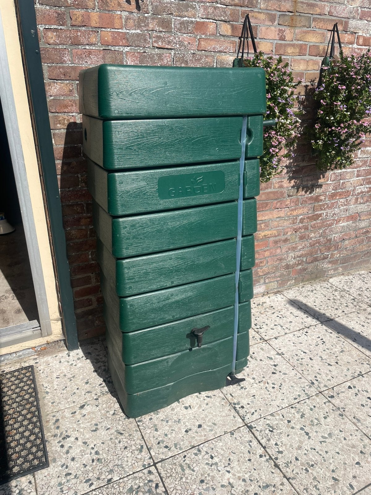 Garden regenton groen 276L, Ophalen, Kunststof, Met kraantje, 150 liter of meer