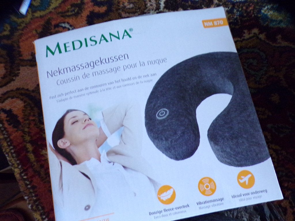 Nek massage kussen van Medisana, Sport en Fitness, Massageproducten, Ophalen of Verzenden, Zo goed als nieuw, Apparaat