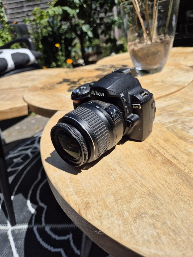 Nikon D40, Spiegelreflex, Screenprotector, Zo goed als nieuw, 4 t/m 7 keer