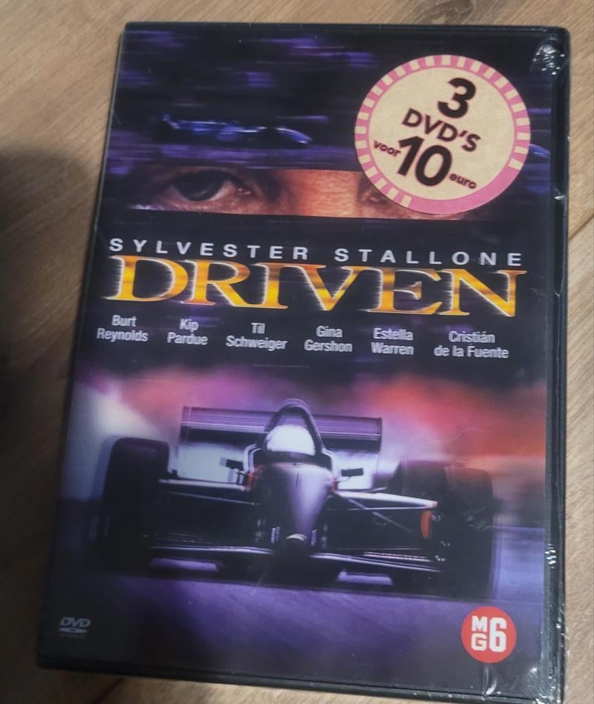 Driven DVD - Sylvester Stallone racefilm, Vanaf 6 jaar, Ophalen, Nieuw in verpakking, Actiethriller