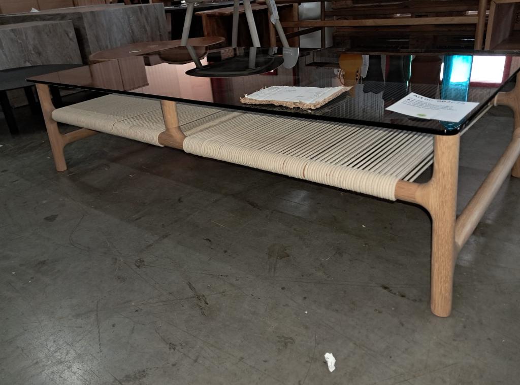 Gazzda Fawn coffee tafel 120x60 whitewash grey Van €990 nu, 100 tot 150 cm, Gazzda, Gazzda, Nieuw