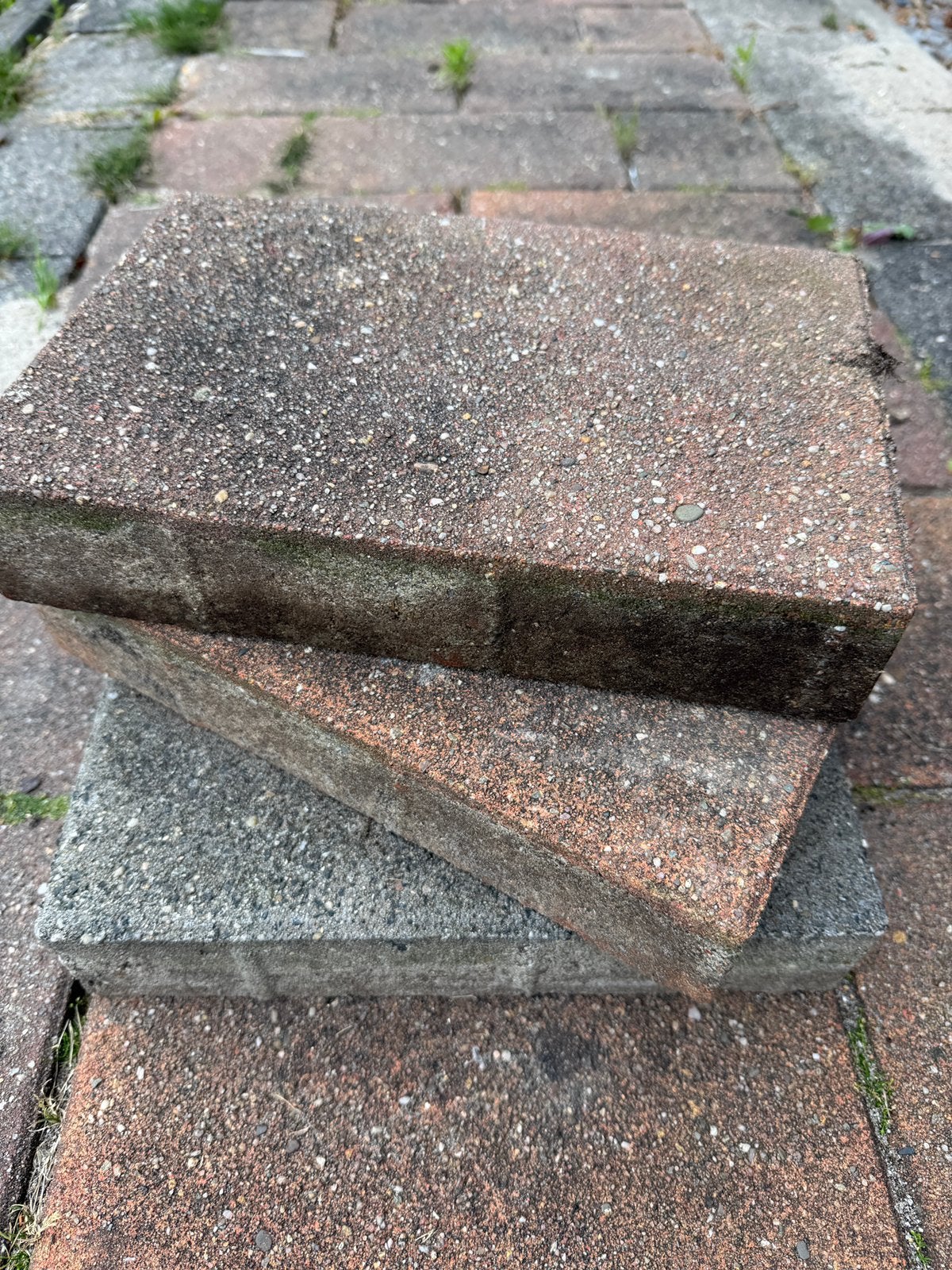 GRATIS TUINTEGELS 300x200x50mm, Ophalen, Gebruikt, Beton, Terrastegels