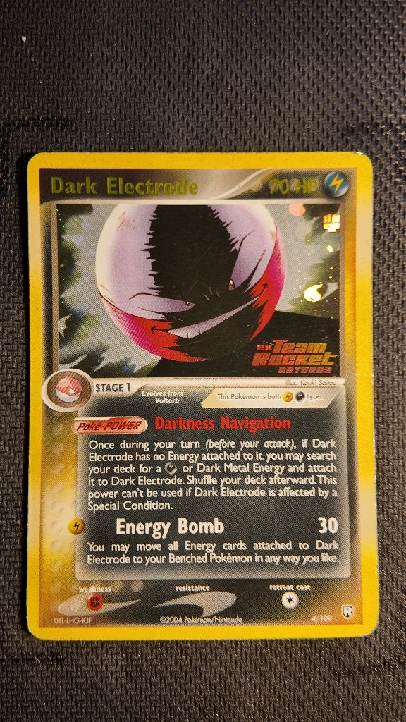 Dark Electrode 4 Team Rocket Returns | Pokemon kaart, Ophalen, Zo goed als nieuw, Losse kaart, Foil