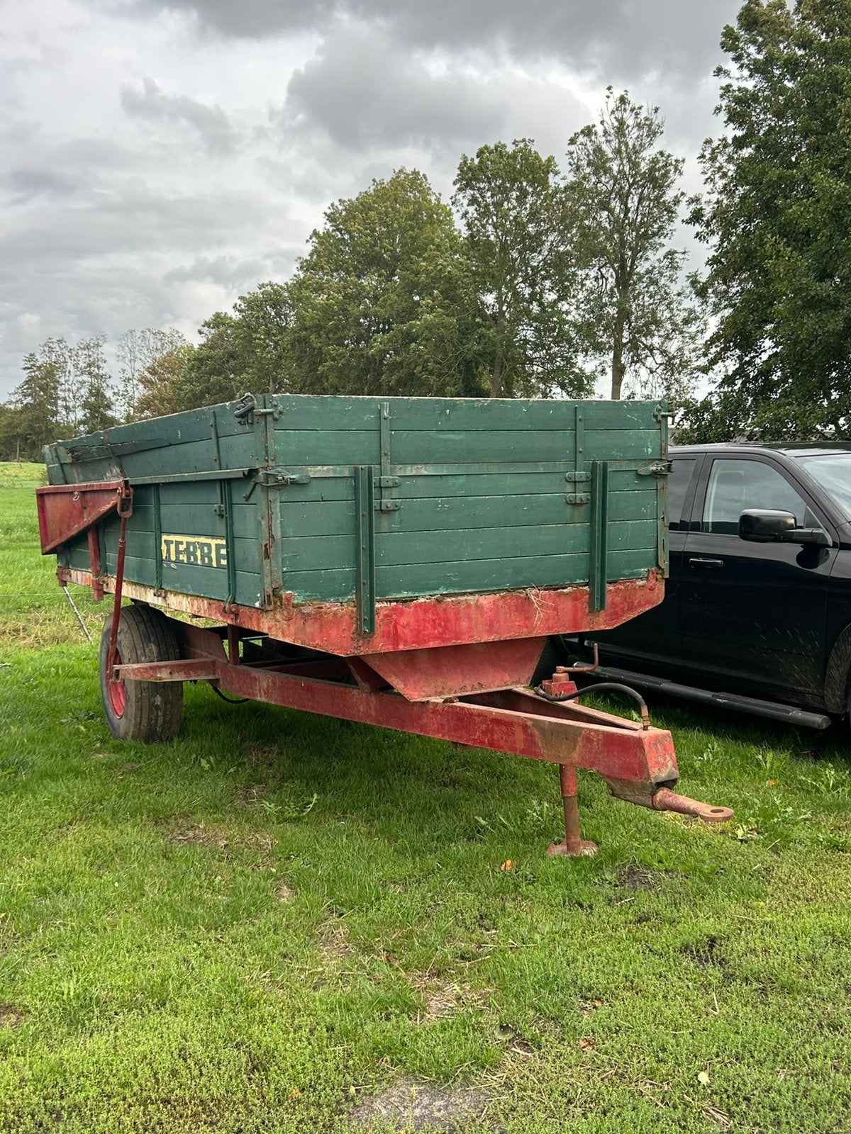 Tebbe kieper, schudder, hark werktuigen, Ophalen, Transport