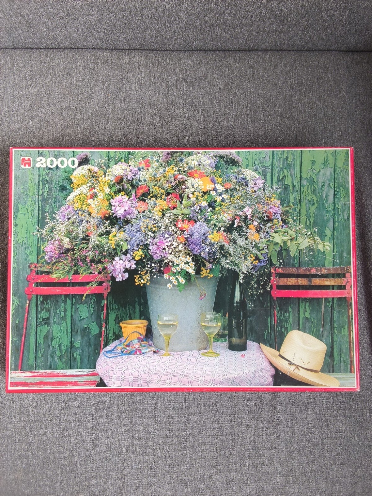 Legpuzzel 2000 stukjes - Bloemen en Wijn, Ophalen of Verzenden, 500 t/m 1500 stukjes, Gebruikt, Legpuzzel