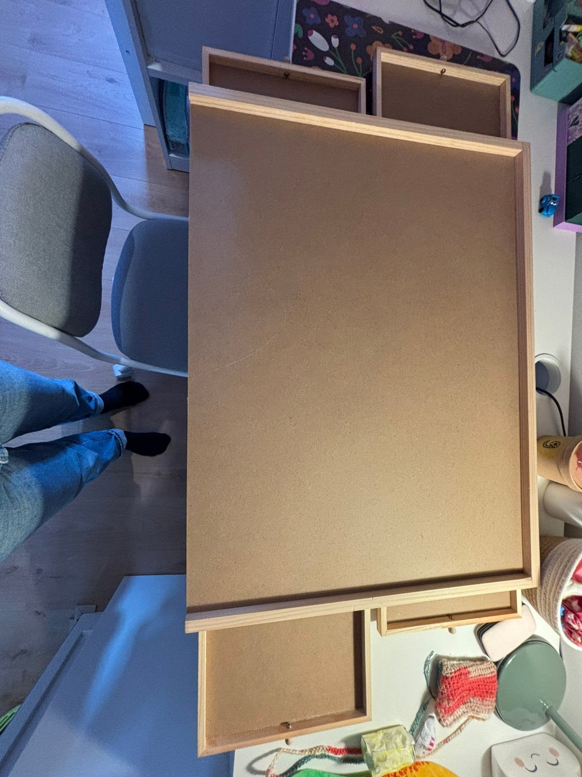 Houten puzzelbord 70x50cm 1000stuks, Hobby en Vrije tijd, Ophalen, 500 t/m 1500 stukjes, Zo goed als nieuw