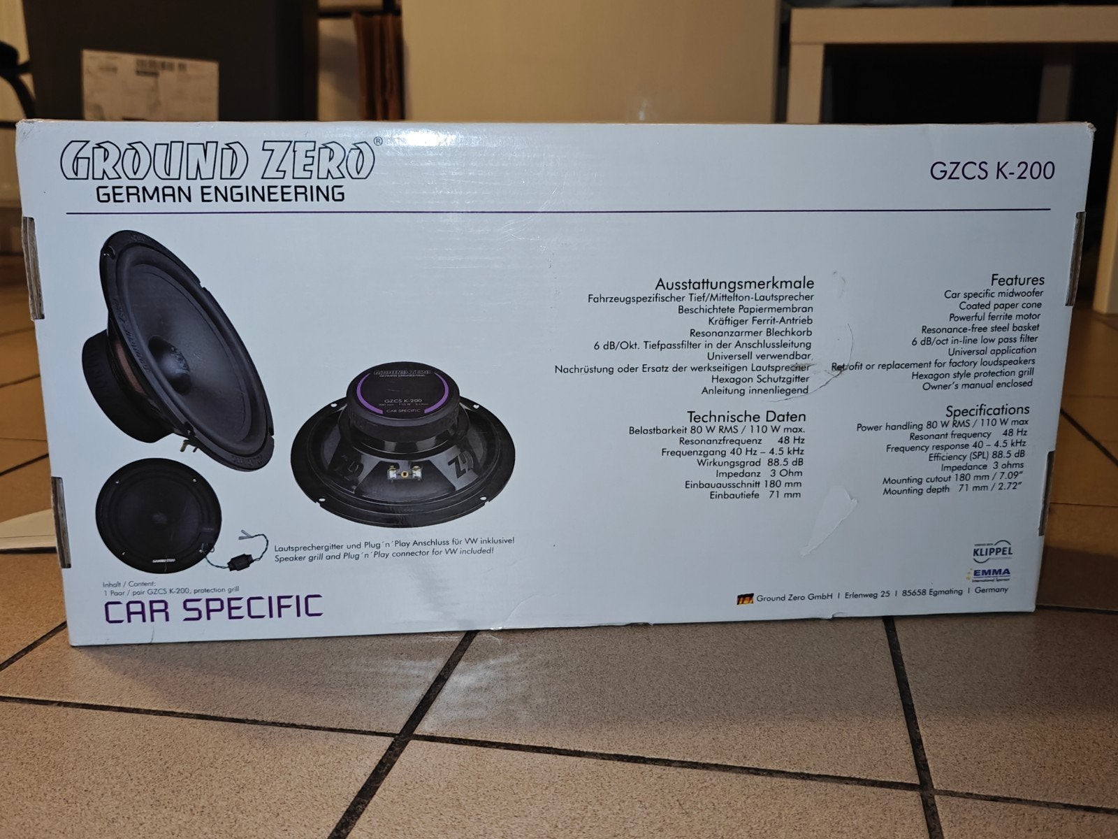 Ground Zero GZCS K-200 Midwoofers - Nieuw in doos!, Ophalen of Verzenden, Nieuw