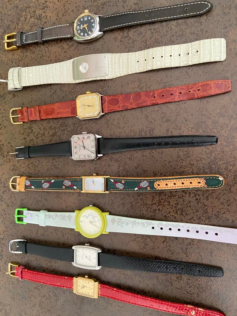 8 Nieuwe Horloges uit Juweliersboedel - Diverse Merken, Sieraden, Tassen en Uiterlijk, Horloges | Dames, Overige merken, Leer