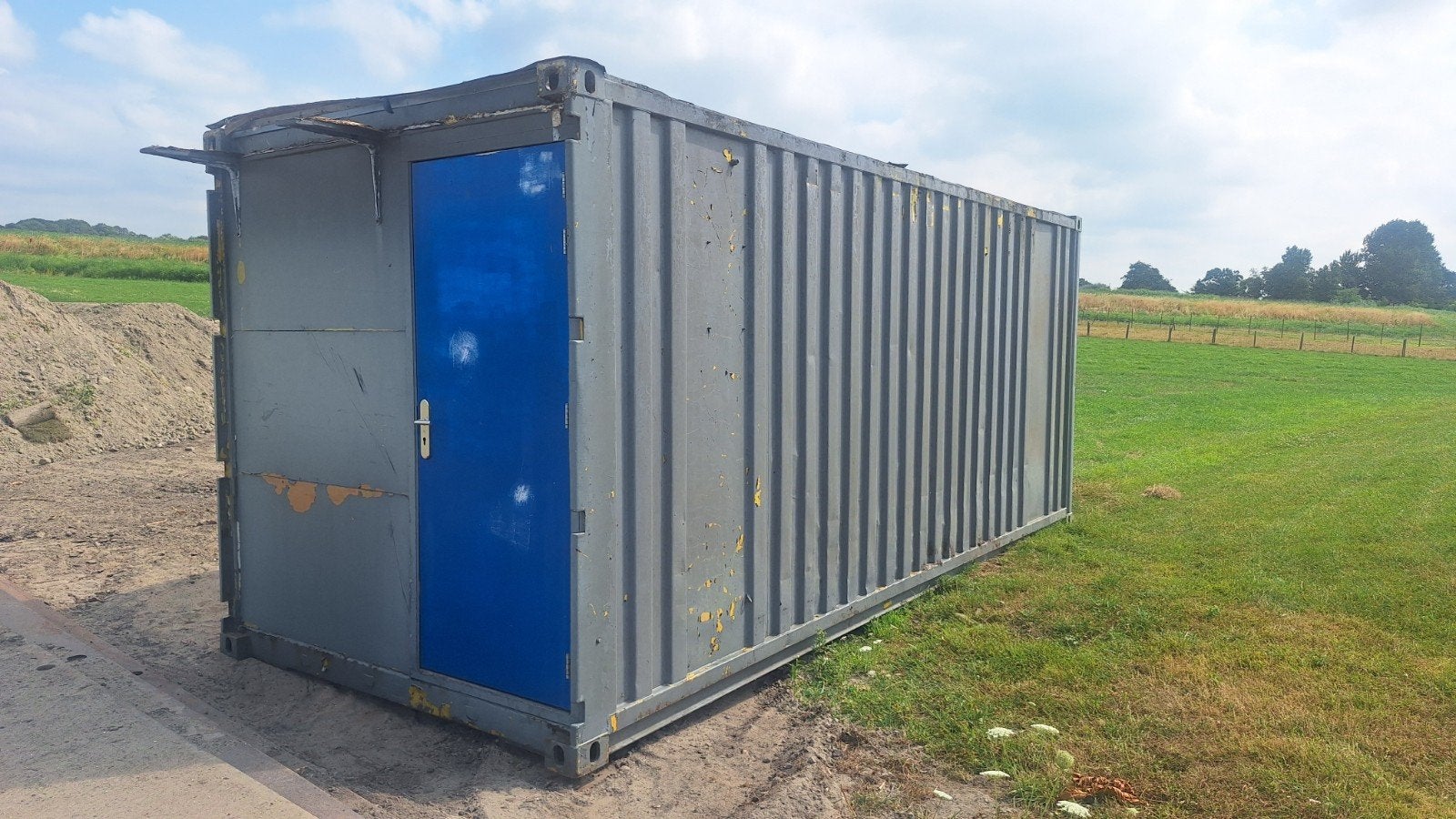 Gebruikte opslagcontainer met deur - 20ft, Ophalen of Verzenden