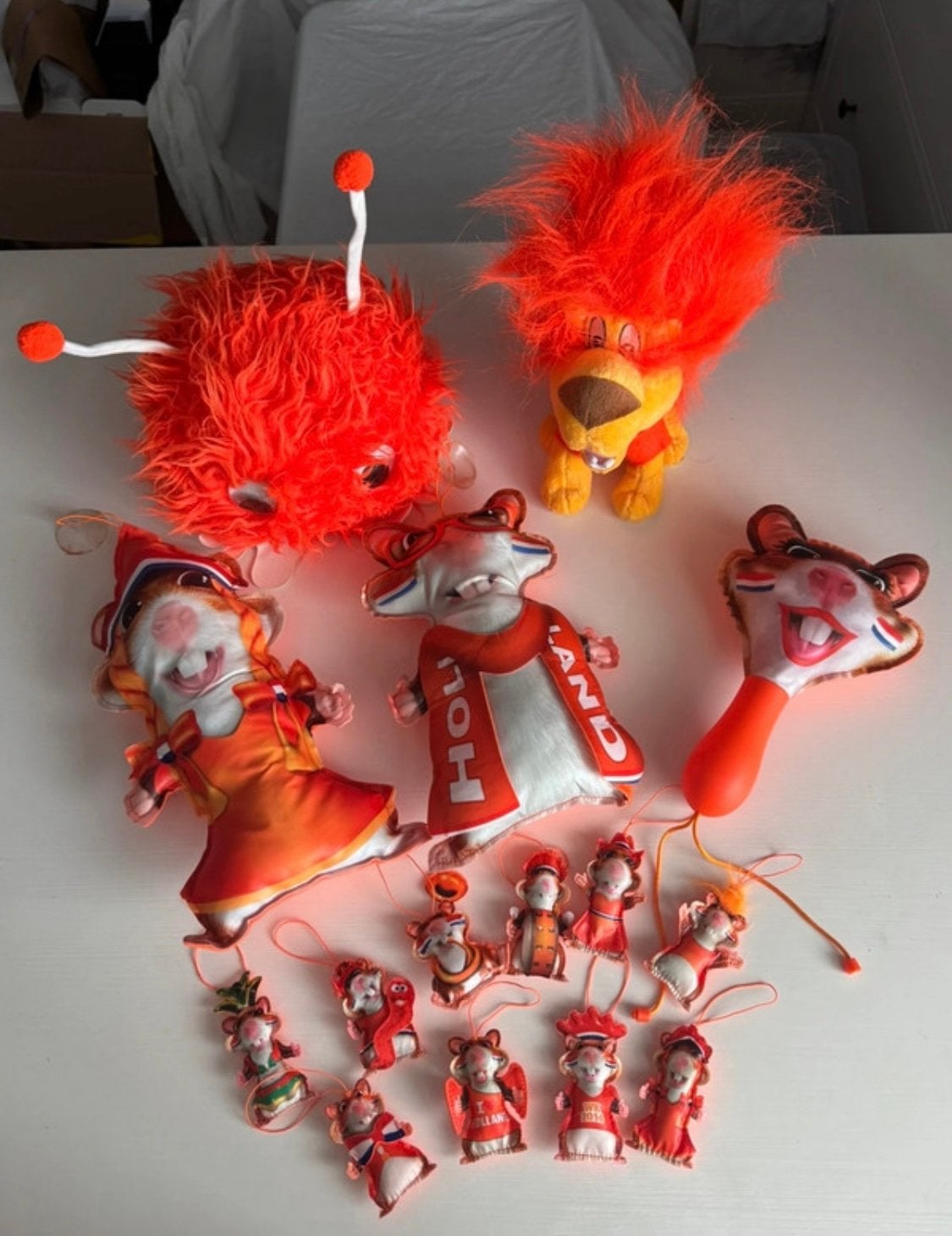 Oranje voetbal accessoires - 15-delig pakket, Ophalen of Verzenden, Nieuw