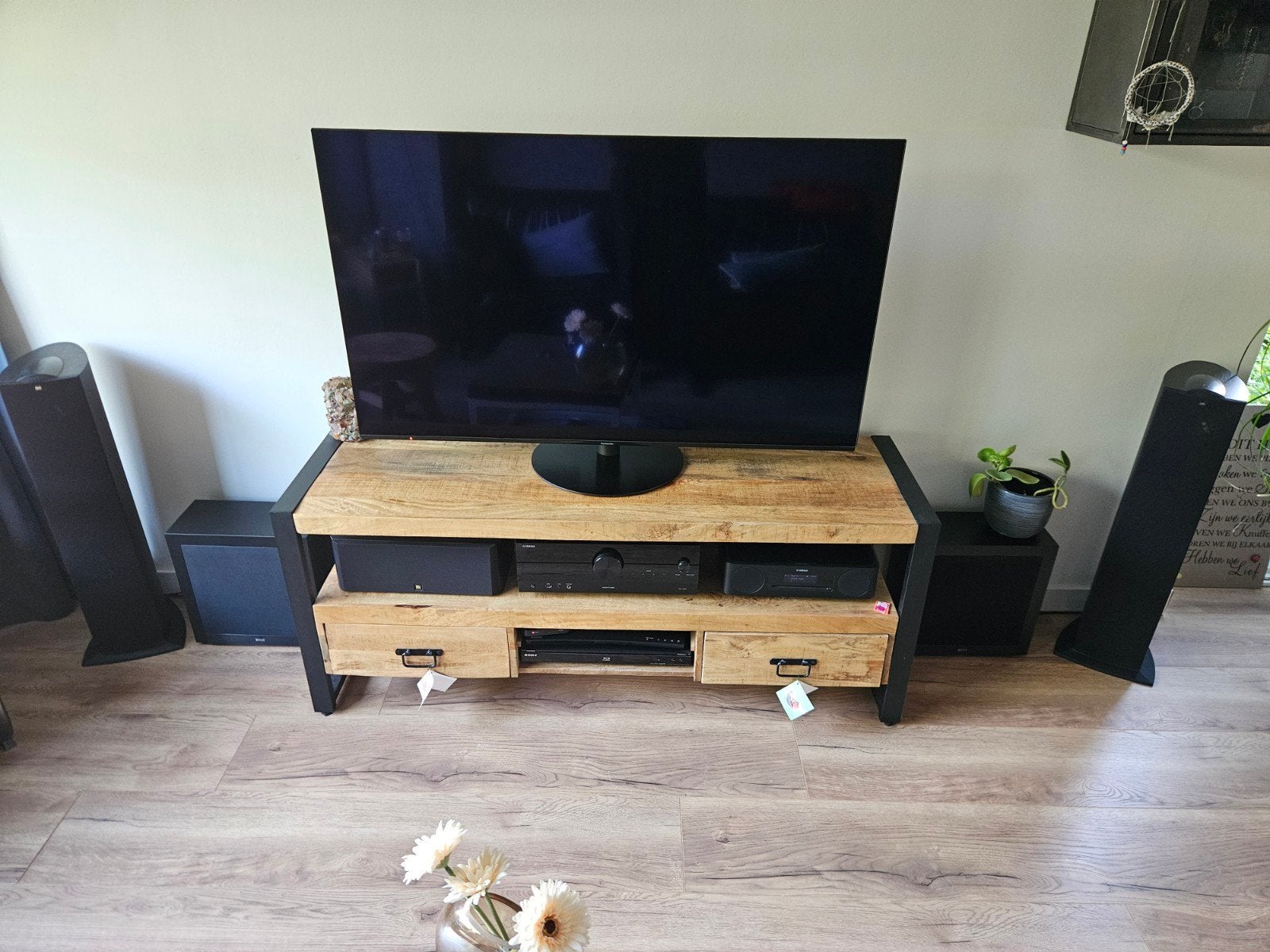 Yamaha RX-A2A + Kef IQ50 + Kef Cresta 20c + 2 x Kef T2, Speakerset, Zo goed als nieuw, Ophalen, 150 watt of meer