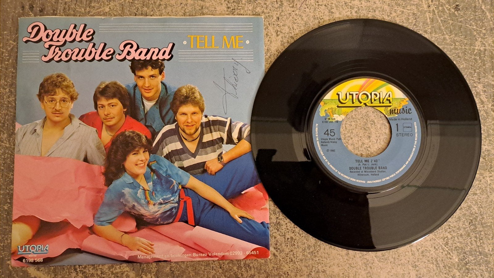 Double Trouble Band - Tell me, Gebruikt, 7 inch, Pop, Fotohoes