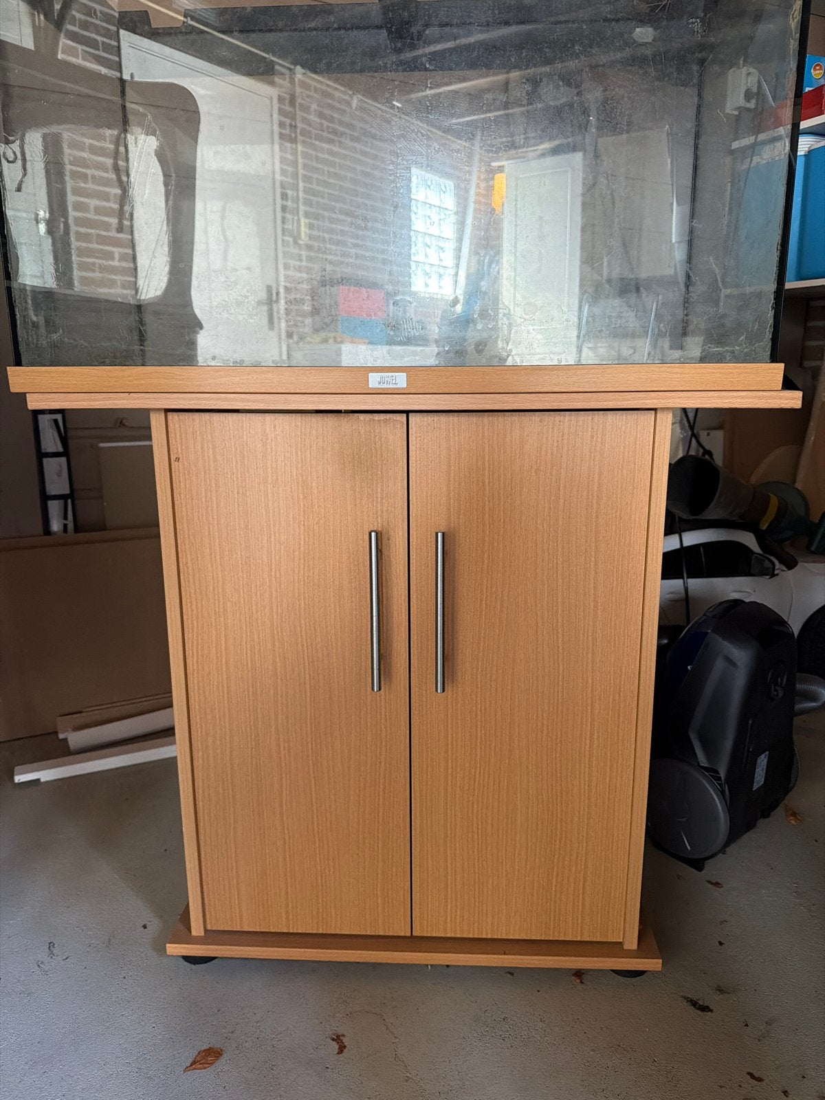 Mooie aquariumkast aquarium meubel – houtkleur, Ophalen of Verzenden, Gebruikt, Aquariummeubel, Juwel