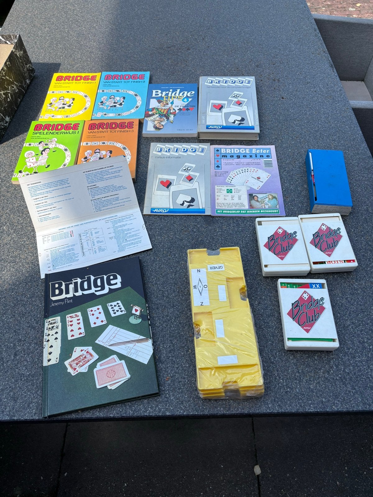 Grote Bridge Collectie: Boeken, Spellen en Accessoires, Drie of vier spelers, Ophalen of Verzenden, Gebruikt