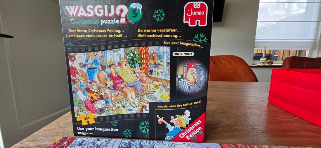 wasgij christmas 5, Ophalen of Verzenden, 500 t/m 1500 stukjes, Zo goed als nieuw