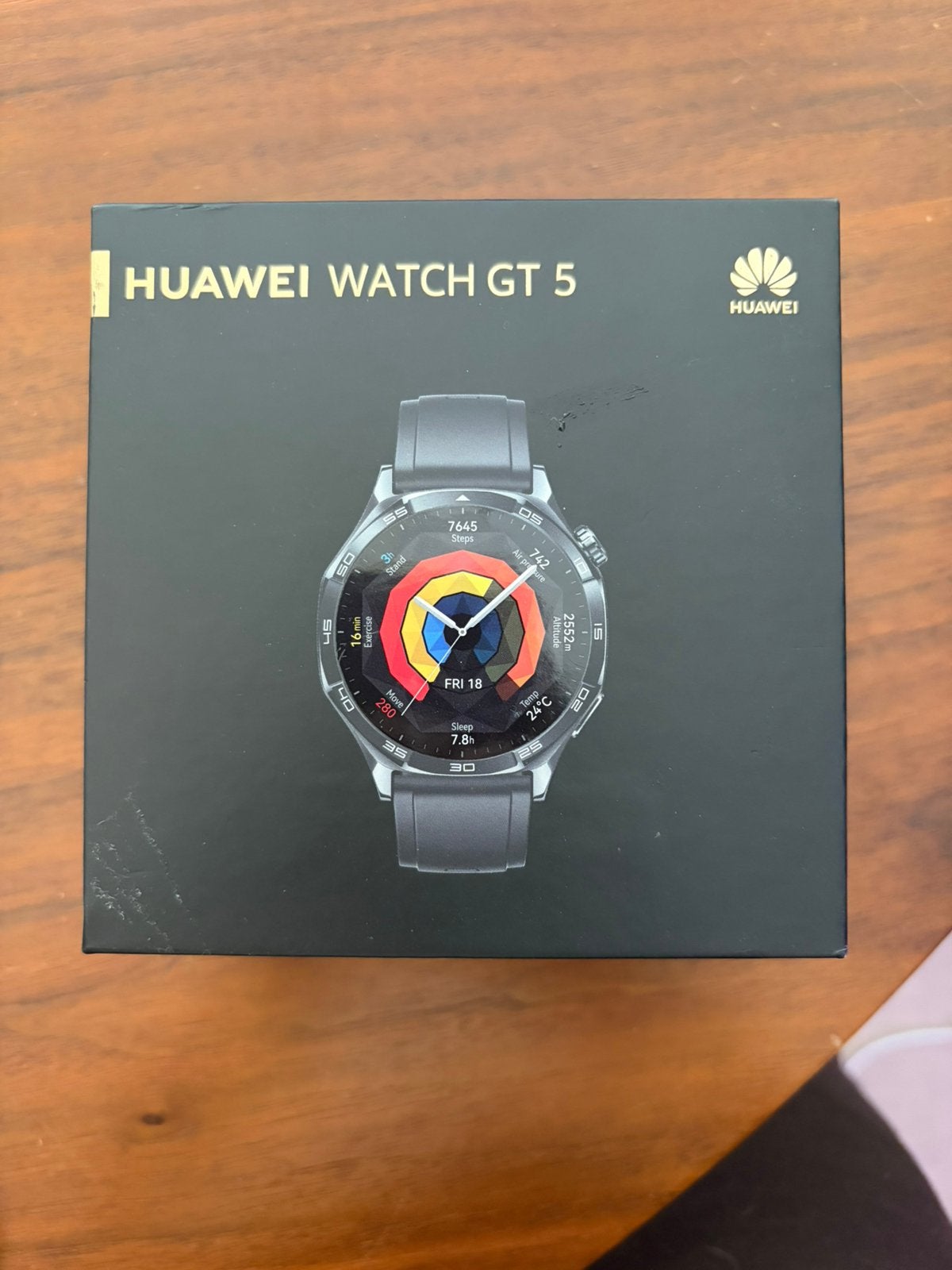 Huawei watch GT 5, Sieraden, Tassen en Uiterlijk, Smartwatches, Ophalen, Zo goed als nieuw, Zwart, Android