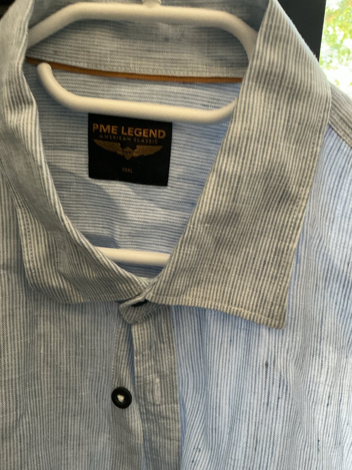 PME Legend linnen heren overhemd XXXLgestreept NIEUW, Ophalen of Verzenden, Zo goed als nieuw, Blauw, Overige halswijdtes