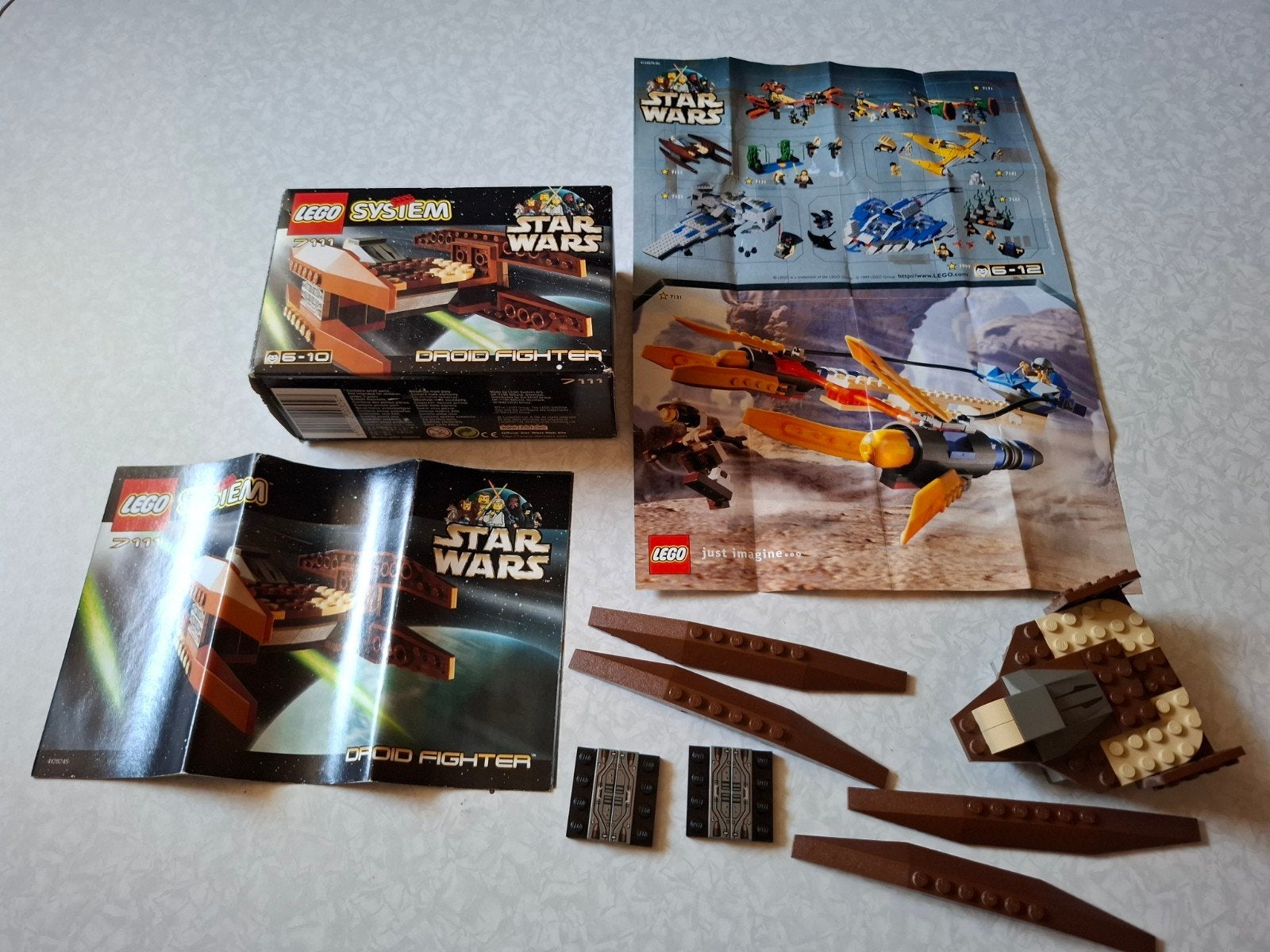 Star Wars Lego 7111 Droid Fighter, Ophalen of Verzenden, Zo goed als nieuw