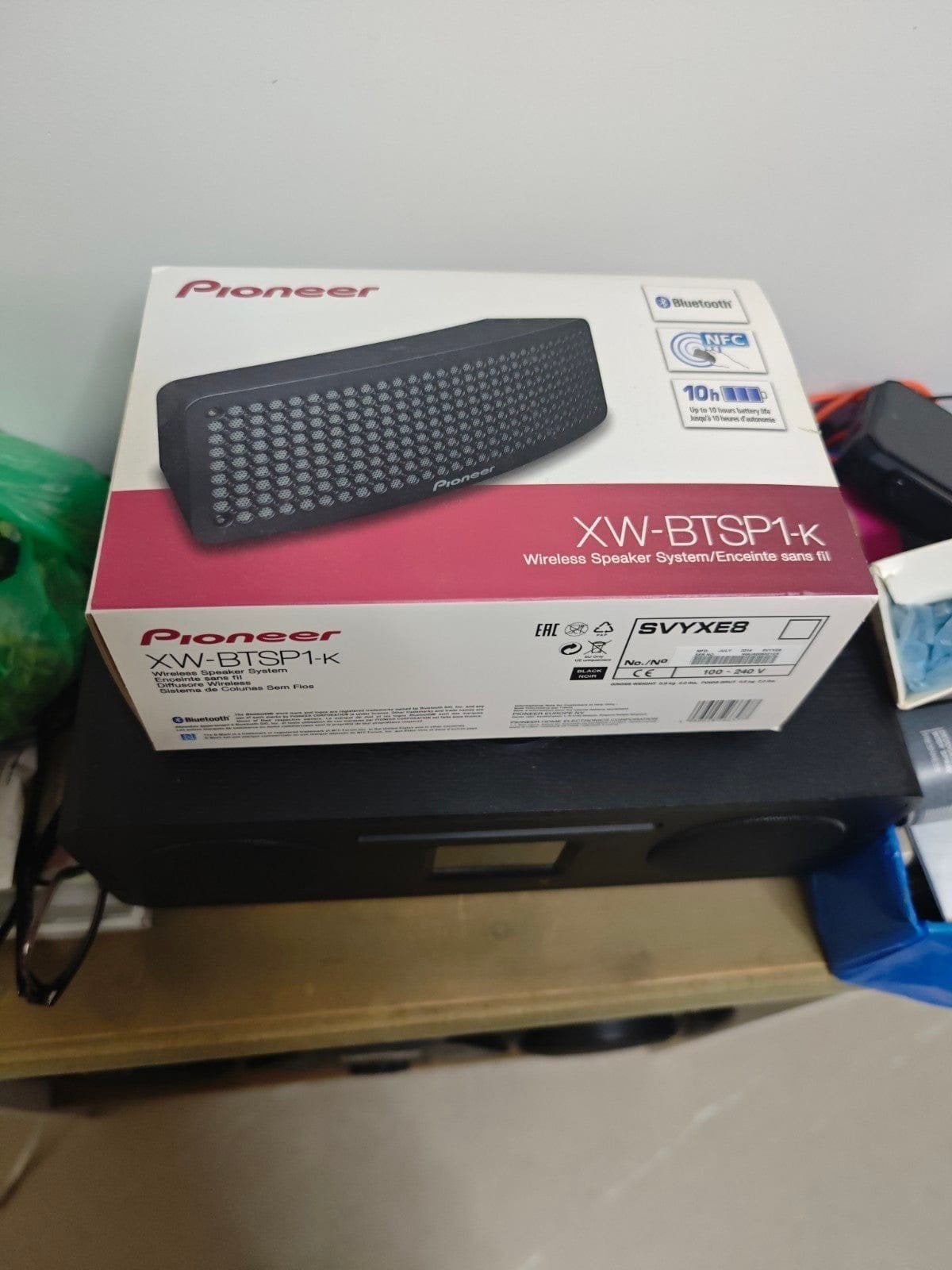 Pioneer XW-BTSP1-K Draagbare Bluetooth Speaker Zwart, Slimme speaker, 120 tot 150 watt, Nieuw, Ophalen of Verzenden