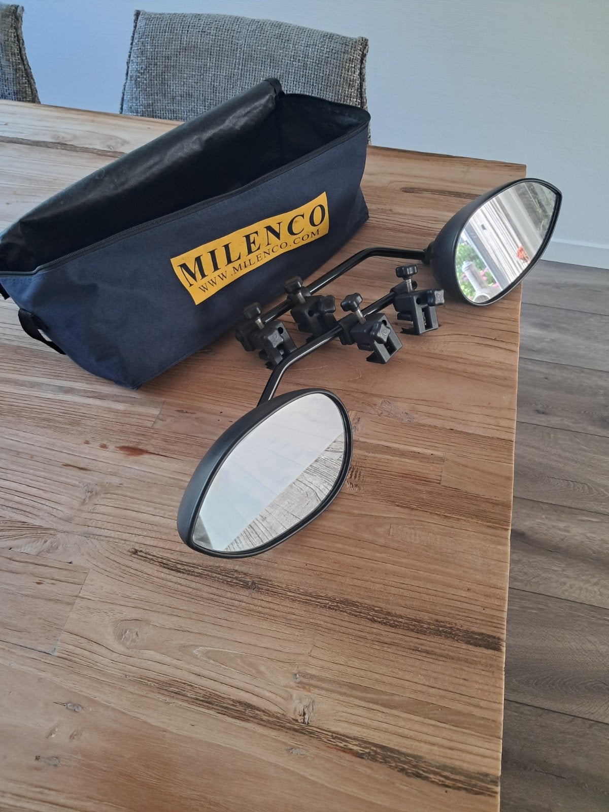 Milenco Caravanspiegels - Uitstekend zicht voor uw caravan, Caravans en Kamperen, Kampeeraccessoires, Ophalen of Verzenden, Gebruikt