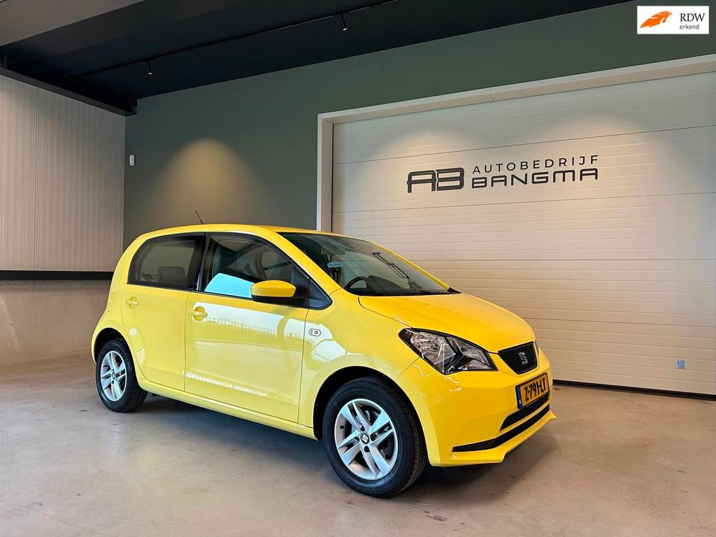Seat Mii 1.0 5-DEURS AUTOMAAT|Cruise Control|Parkeersensoren, Euro 5, Stof, Gebruikt, Huisgarantie