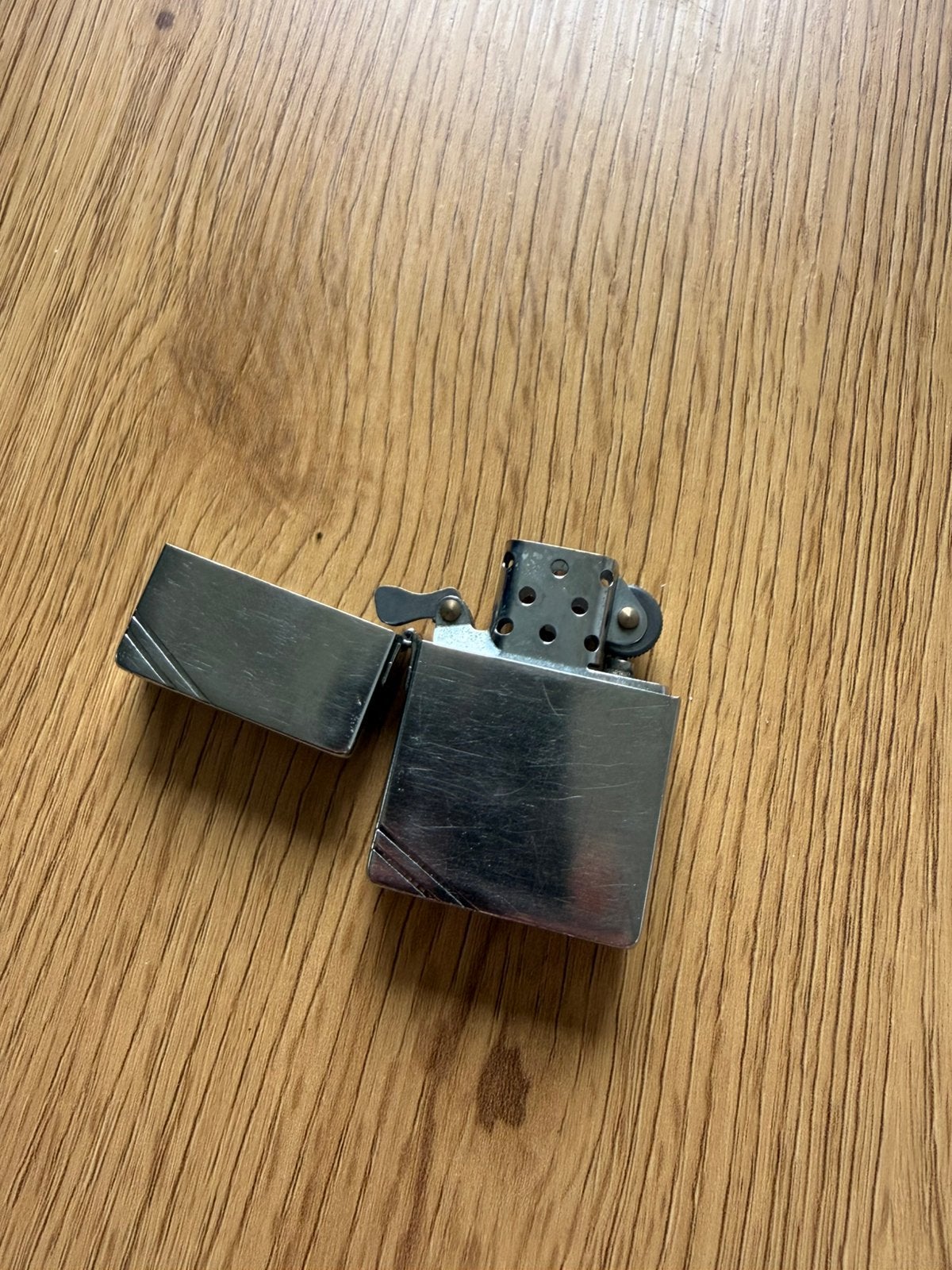 Retro zippo aansteker 1935 replica, Verzamelen, Ophalen of Verzenden, Zo goed als nieuw, Aansteker