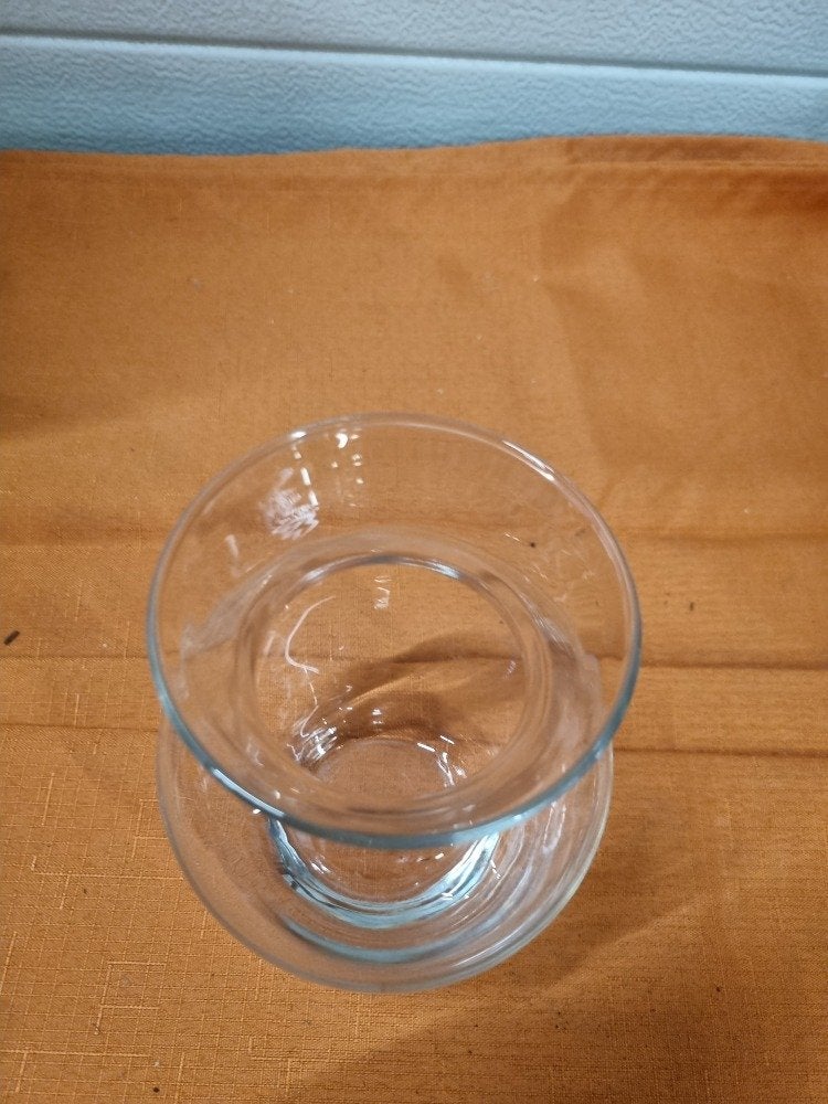 vaas glas bol uitlopend, Ophalen of Verzenden