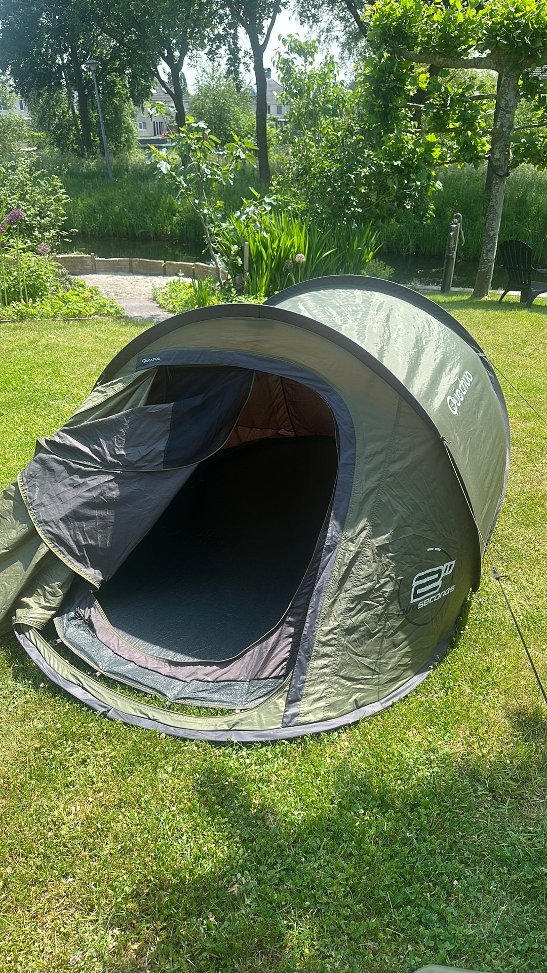 2 persoons pup up tent, Ophalen of Verzenden, Gebruikt