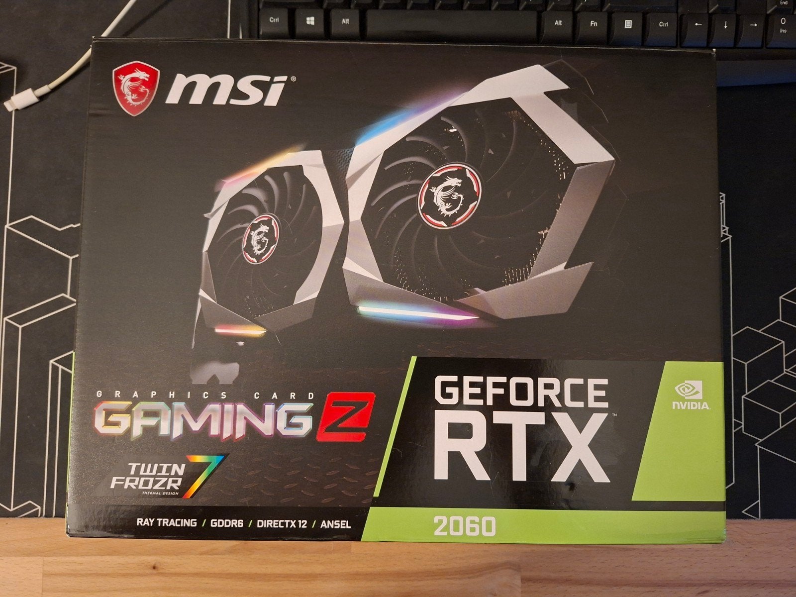 MSI GeForce RTX 2060 Gaming Z Videokaart, Computers en Software, PCI-Express 3, GDDR6, Ophalen of Verzenden, Zo goed als nieuw