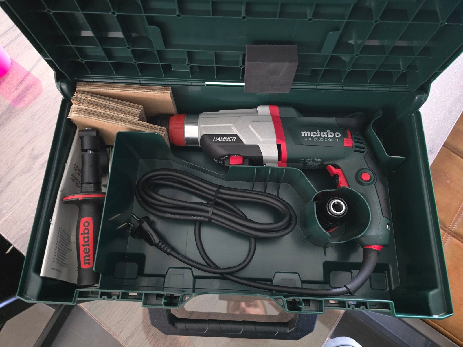Metabo UHE 2660-2 Quick Boor-/Slaghamer 2.8J 800W Nieuw, 600 watt of meer, Boor- en/of Breekhamer, Nieuw, Ophalen of Verzenden
