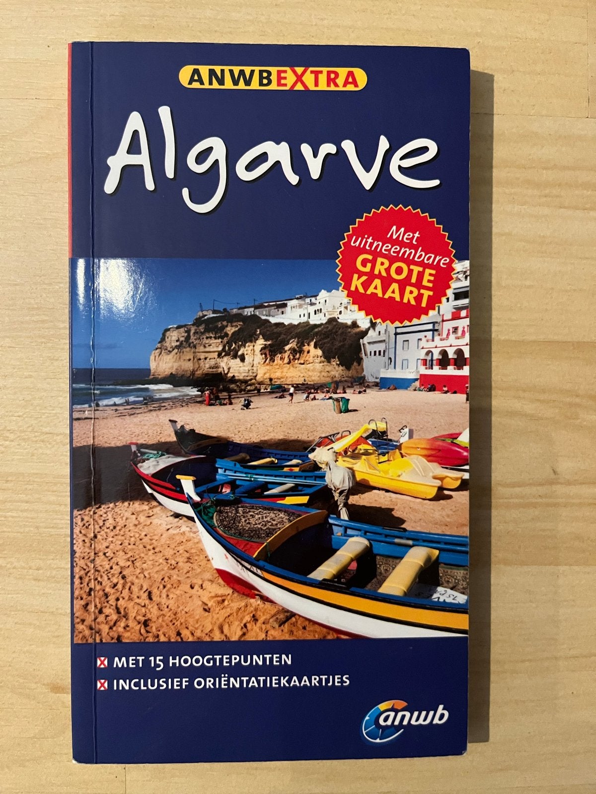 ANWB Extra Reisgids Algarve met uitneembare kaart, Europa, Ophalen of Verzenden, Zo goed als nieuw, Reisgids of -boek