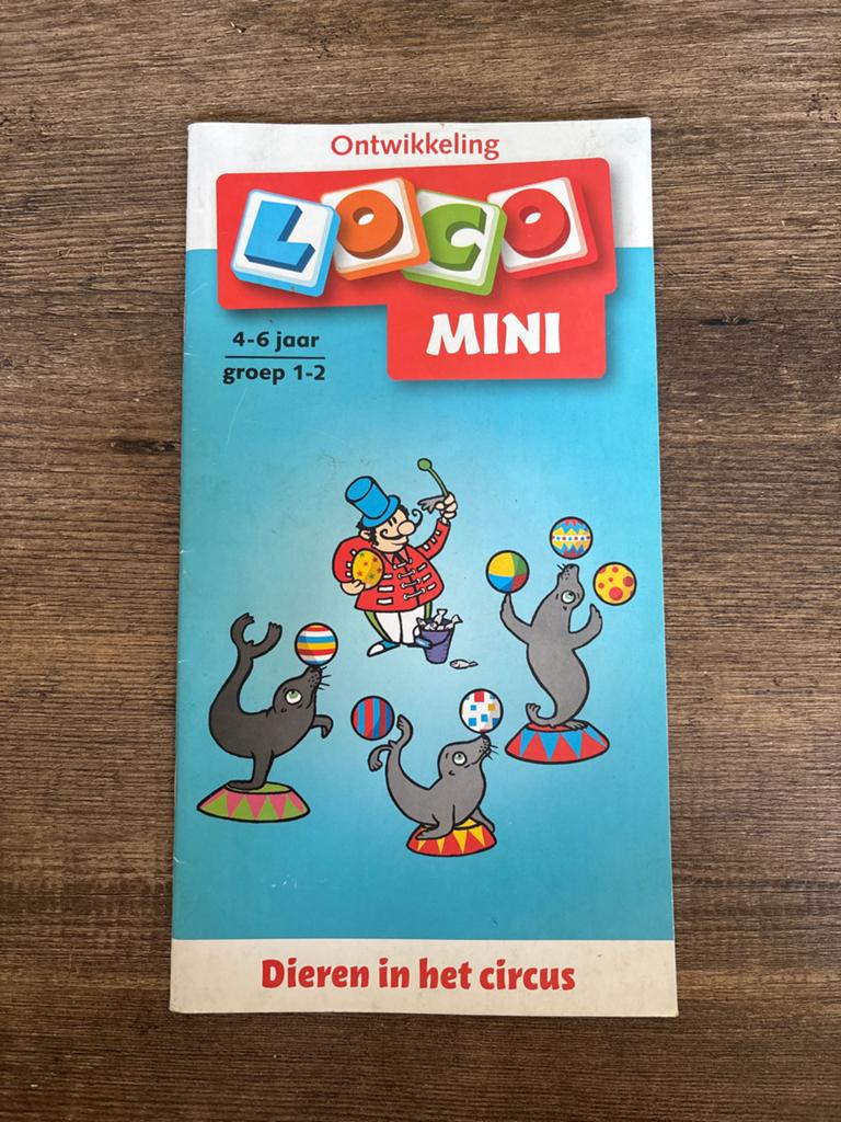 Loco Mini Boekje: Dieren in het Circus (4-6 jaar), Ophalen of Verzenden, Gebruikt, 4 tot 6 jaar