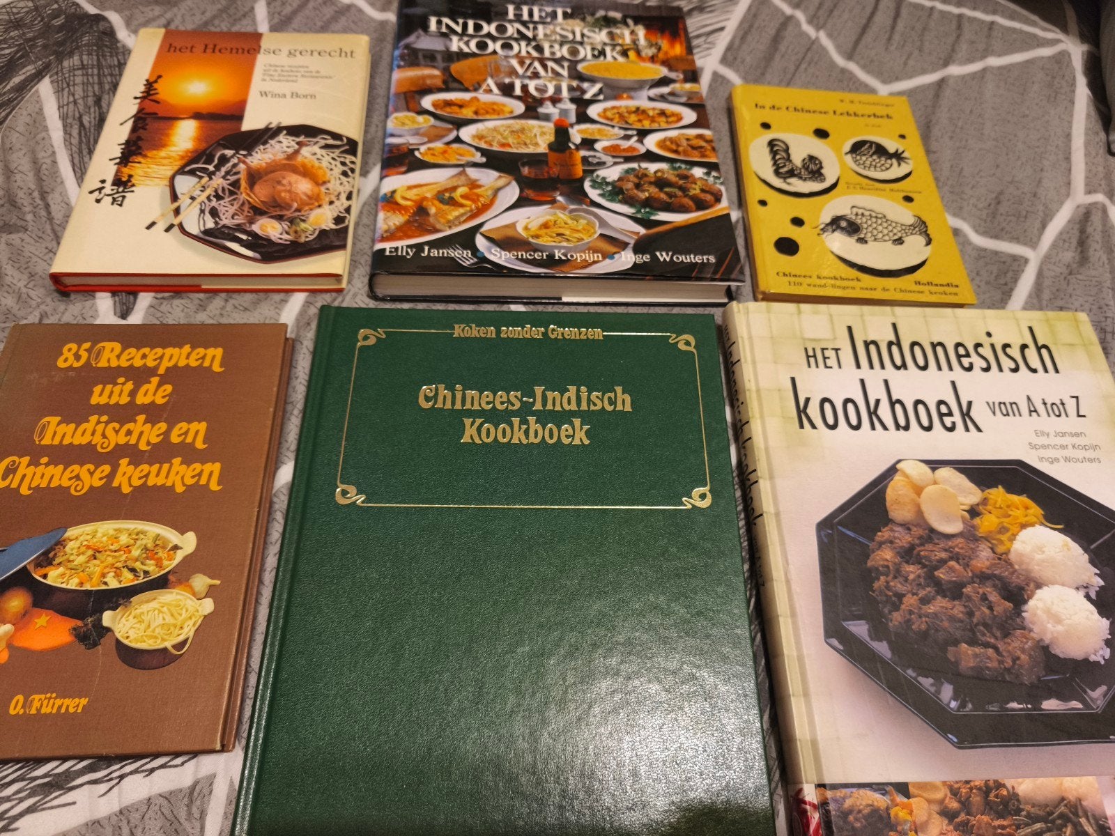 Aziatische Kookboeken Collectie - Indisch & Chinees, Gelezen, Hoofdgerechten, Azië en Oosters, Ophalen of Verzenden