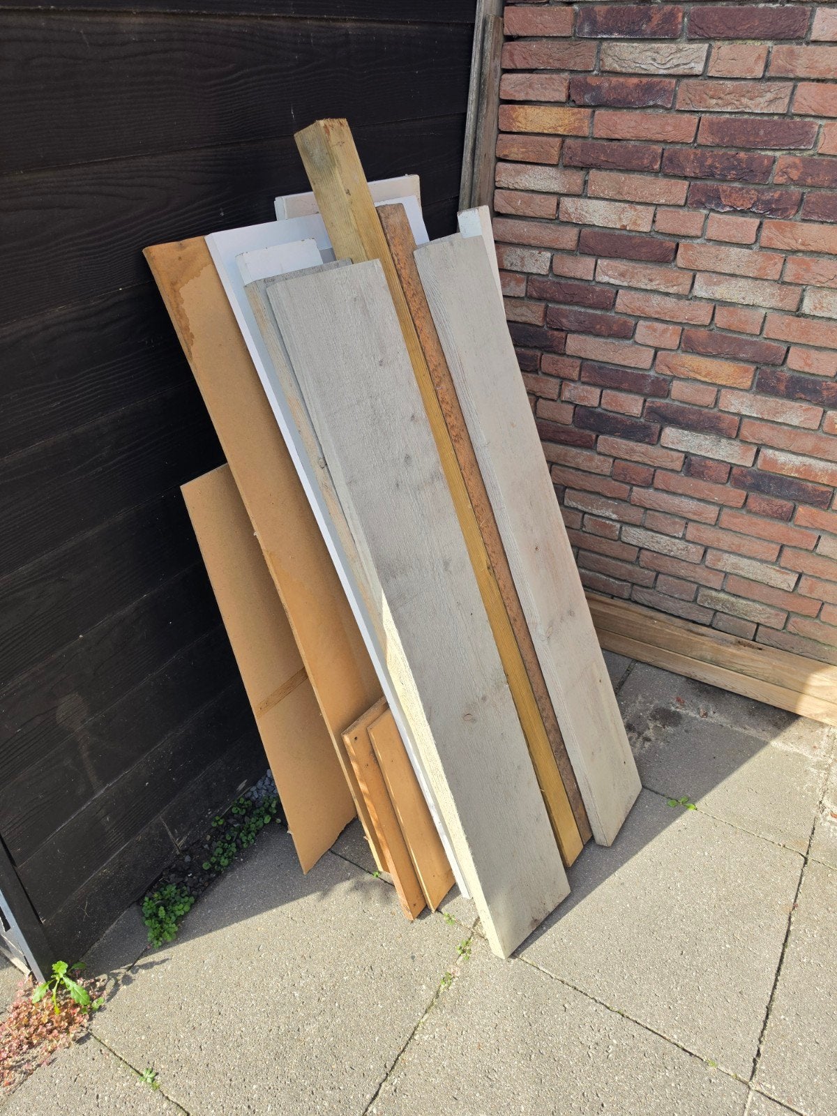 Diverse houten planken en palen gratis af te halen, Ophalen, Gebruikt, 200 tot 250 cm, Plank