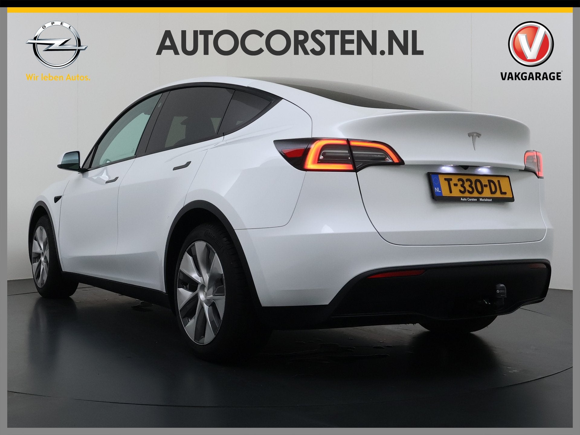 Tesla Model Y RWD 300PK LFP Accu Trekhaak Warmtepomp Leer Na, Automaat, Achterwielaandrijving, Gebruikt, Zwart