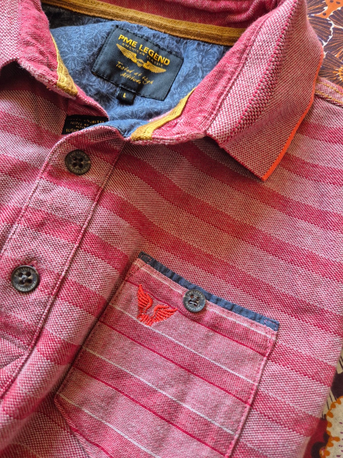 Pme Legend Pall Mall polo shirt Koraal maat L, Maat 52/54 (L), Overige kleuren, ., Ophalen of Verzenden