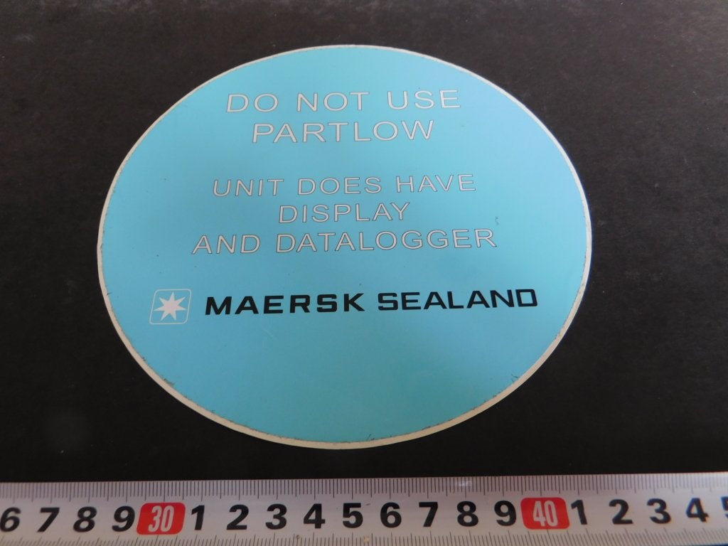 sticker MAERSK SEALAND do not use partlow, Ophalen of Verzenden, Zo goed als nieuw