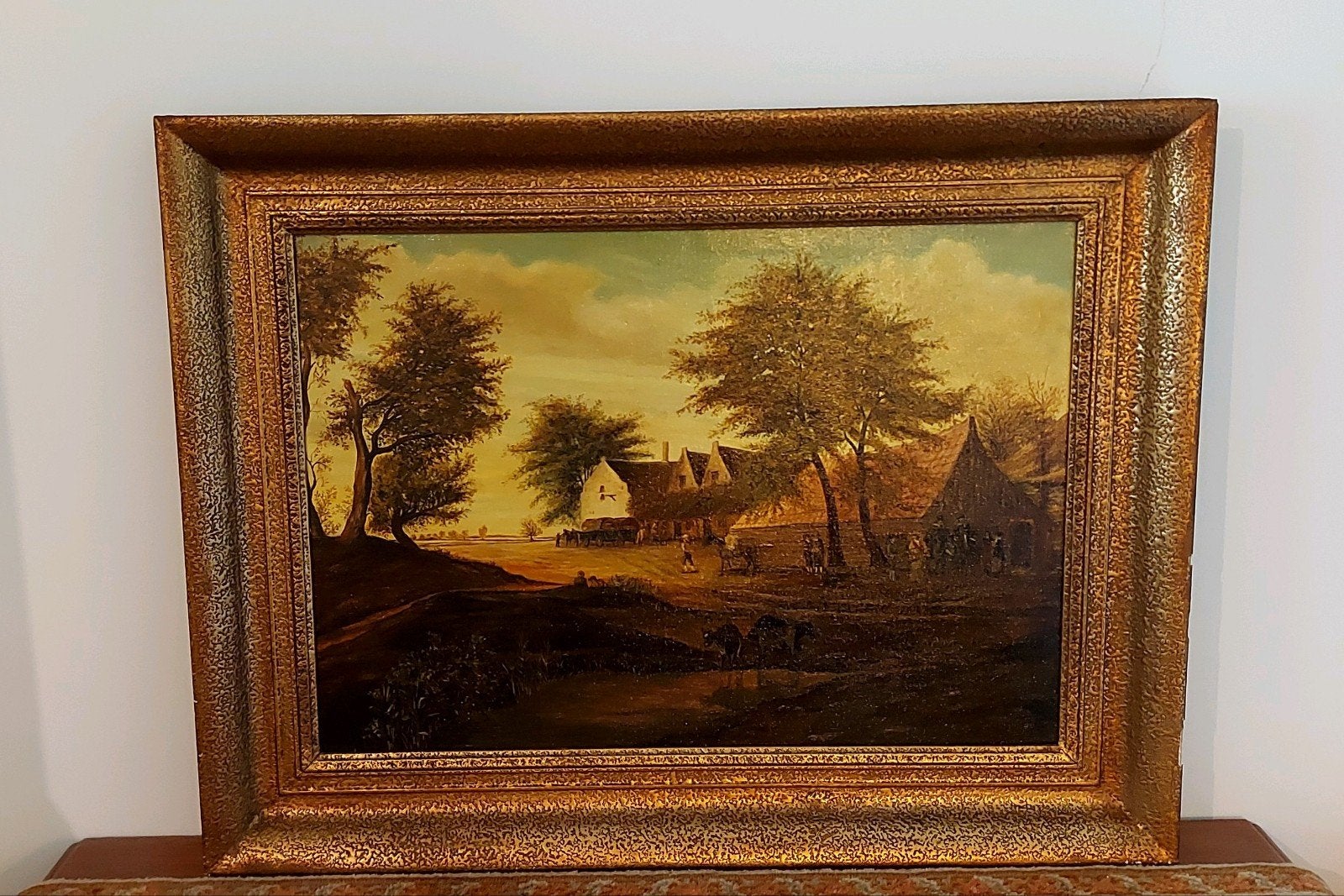 Prachtig! groot oud olieverfschilderij, Antiek en Kunst, Kunst | Schilderijen | Klassiek, Ophalen