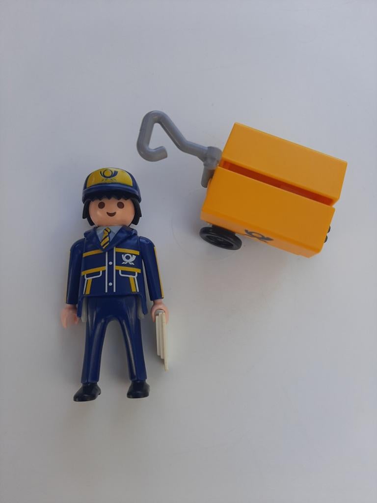 Playmobil Postbode met karretje en brieven, Ophalen of Verzenden, Gebruikt, Complete set