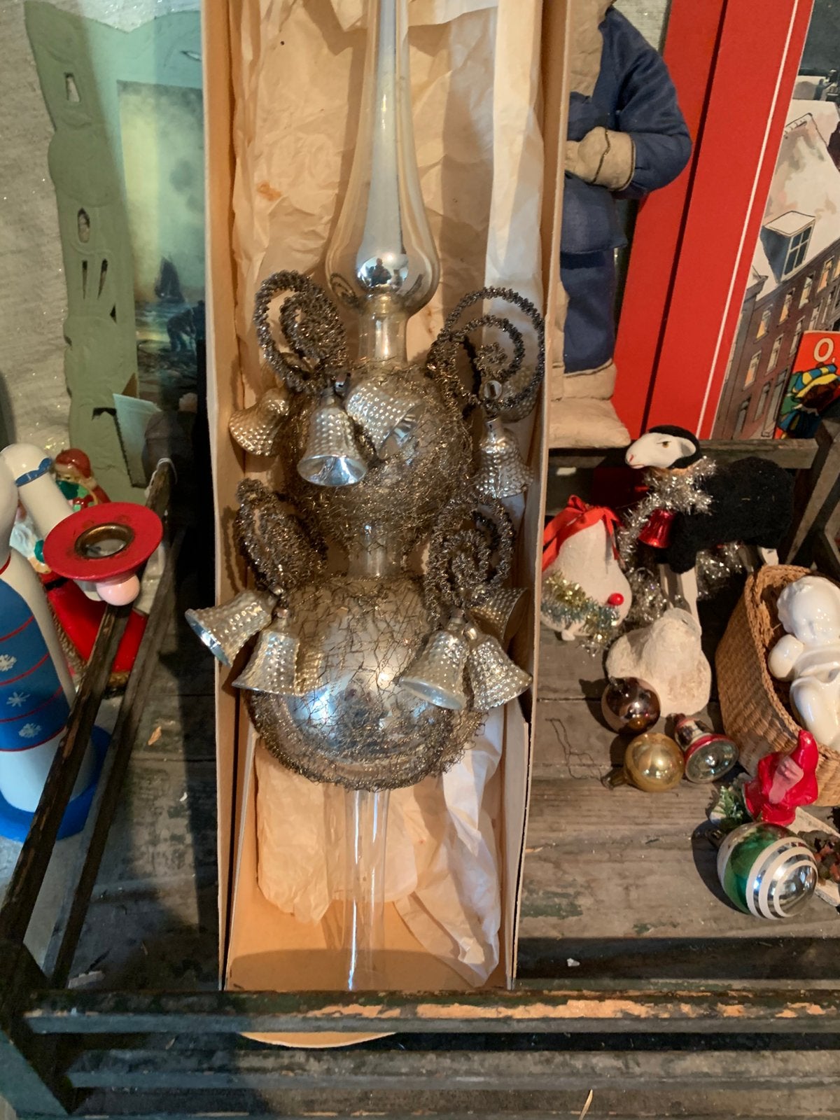 Zeldzame hele grote piek met kerst bellen, T, Ophalen of Verzenden, Zo goed als nieuw, N