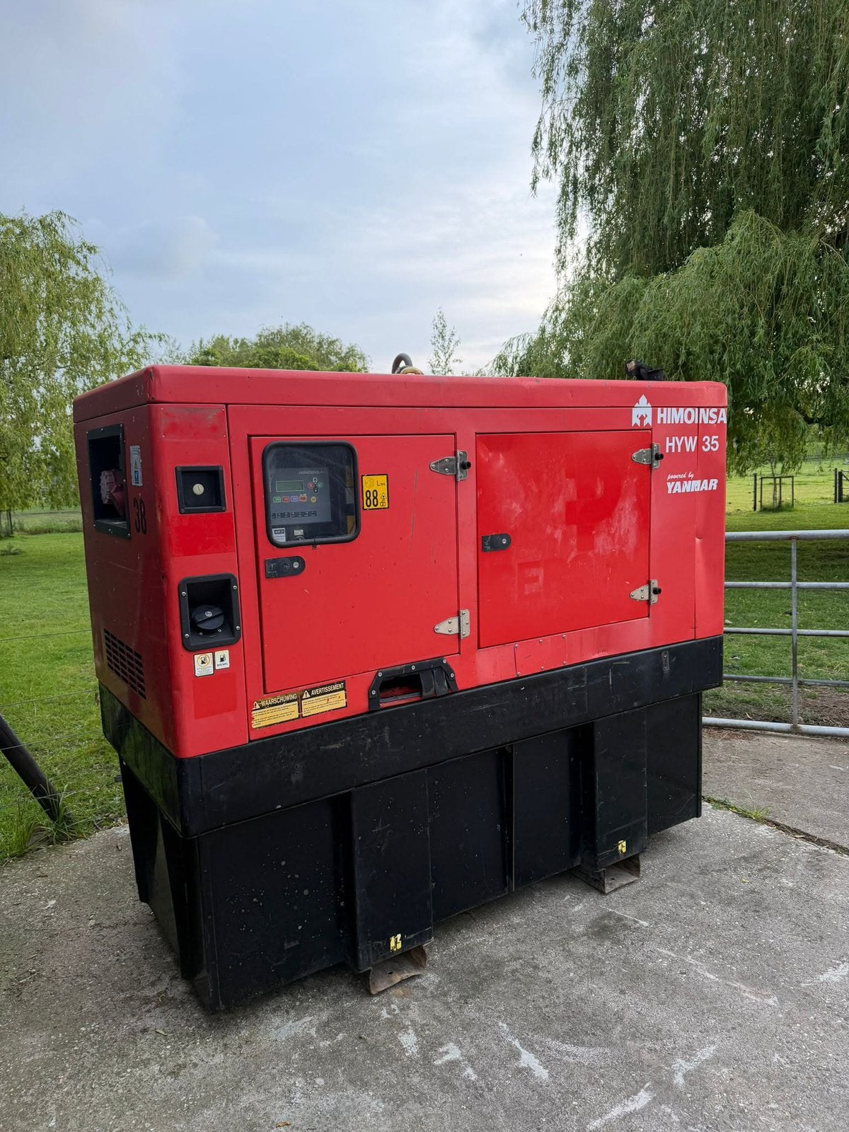 Himoinsa HYW 35 noodstroom aggregaat 35 KVA!, Gebruikt, Dieselolie, Ophalen of Verzenden, .