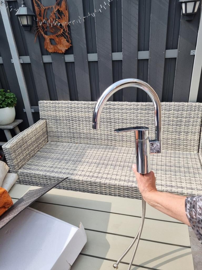 Gebruikte Grohe Keukenkraan - Chroom, Huis en Inrichting, Keuken | Keukenbenodigdheden, Nieuw, Overige typen, Grohe, Metaal, Zilver