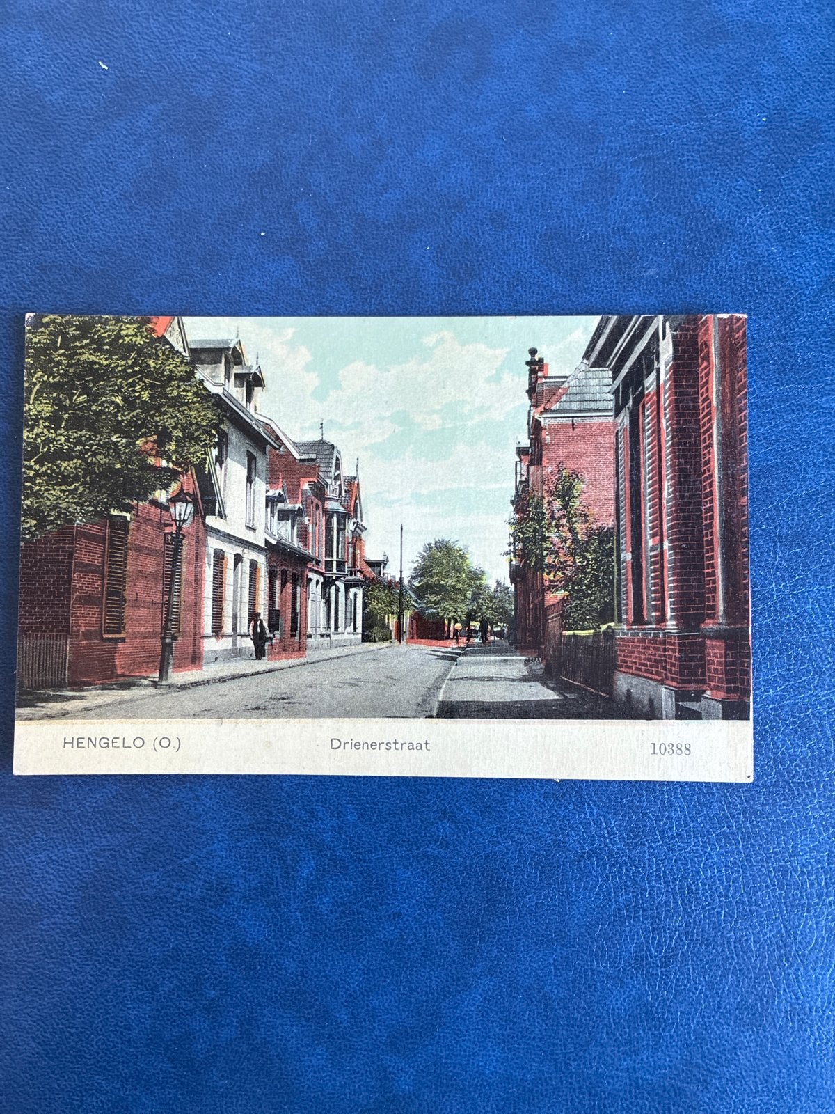 Oude briefkaart Hengelo (O) Drienerstraat, Verzamelen, Ansichtkaarten | Nederland, Ophalen of Verzenden, Voor 1920, Gelopen, Overijssel