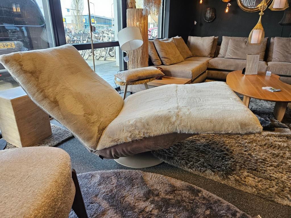 Relax fauteuil INDI chill-line leer bunny, Huis en Inrichting, Fauteuils, Ophalen of Verzenden, Nieuw, Leer, 50 tot 75 cm